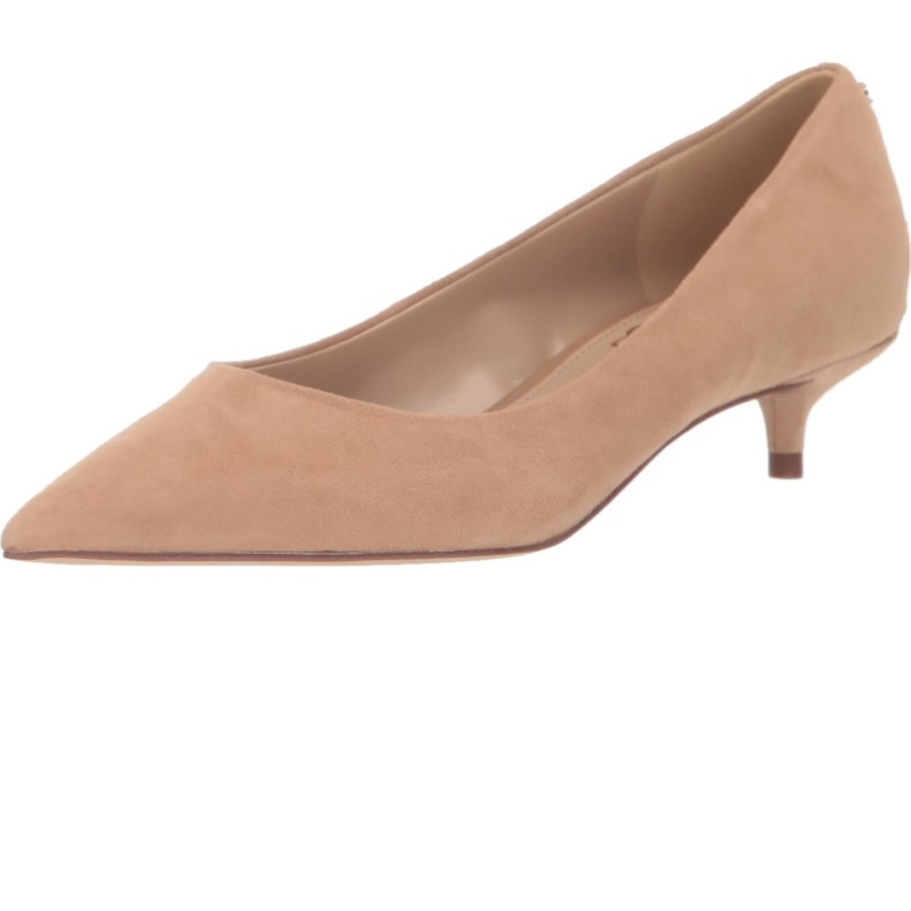 Sam Edelman Franco Caramel Suede Kitten Heels Sz 8.5M New in Box